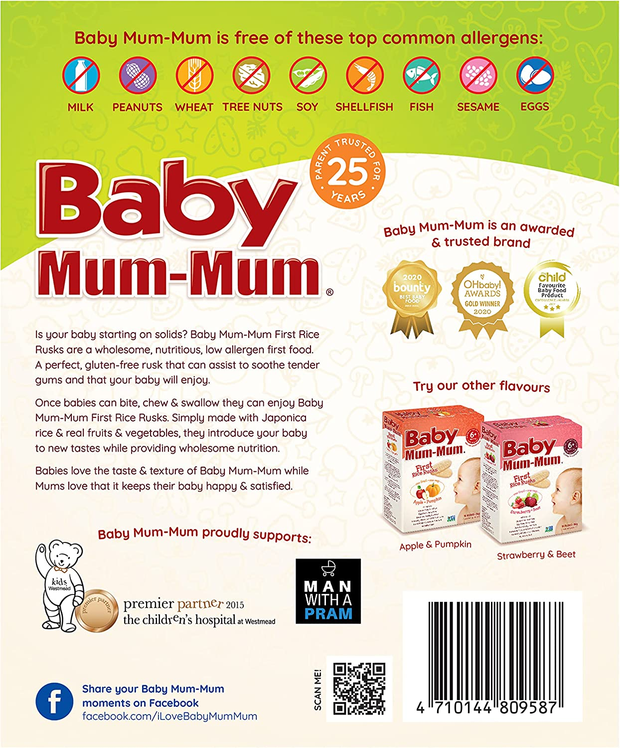 Baby Mum-Mum Vegetable Flavour First Rice Rusks, 36 G image number 5