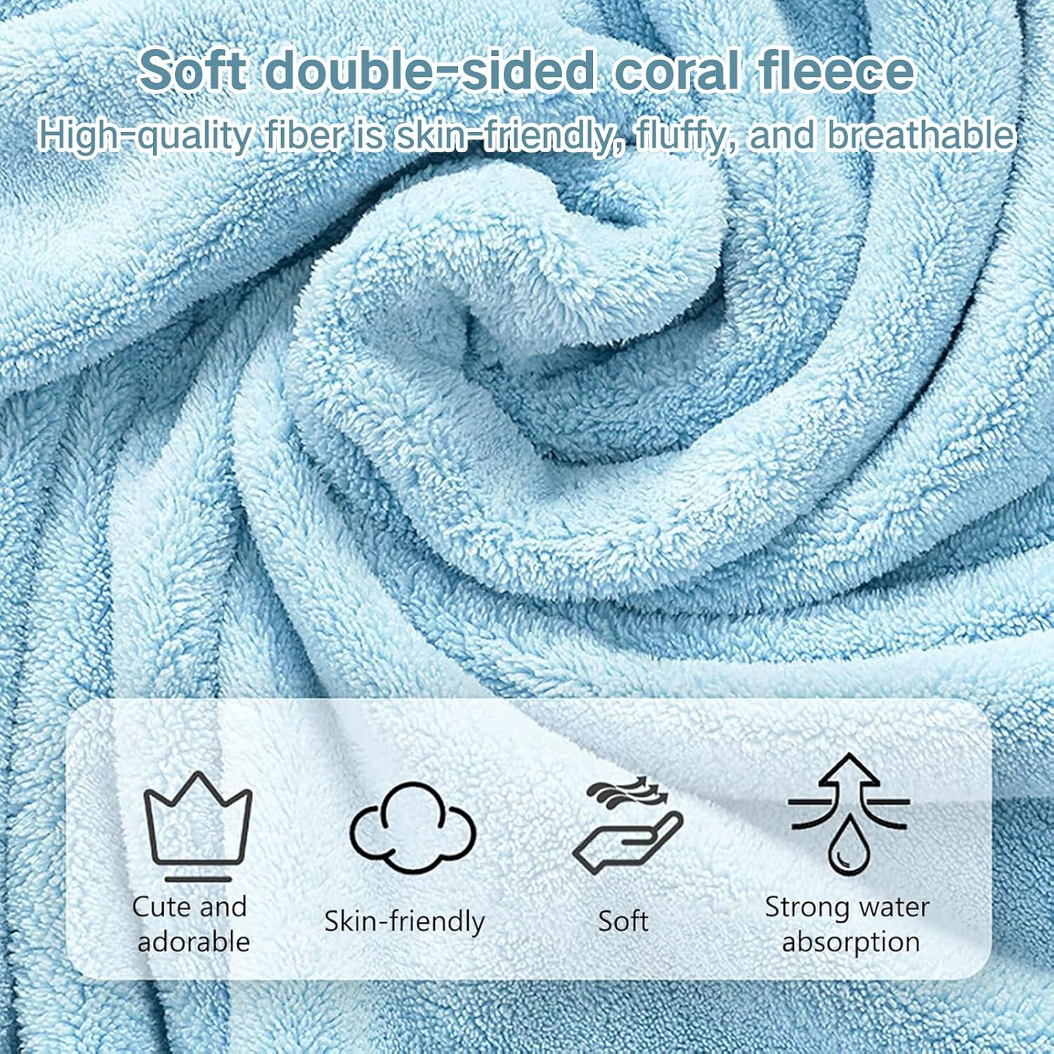 Dog Bathrobe - Super Absorbent Pet Drying Robe, Quick-Dry Bath Towel for Dogs after Swimming & Showering, Soft & Comfortable Puppy Bathrobe for Small to Medium Breeds XS Pink image number 3