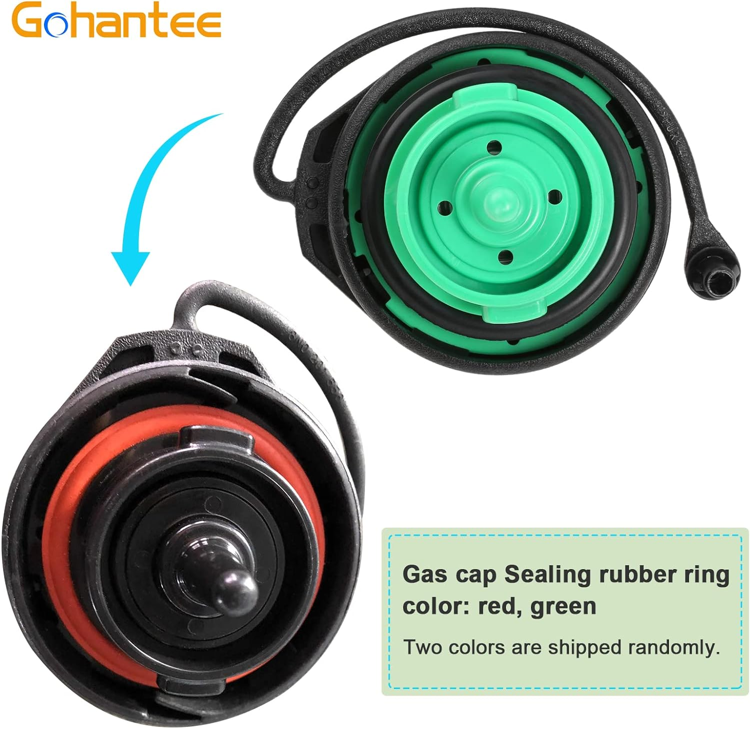 Gas Cap 8K0201550N, Fuel Tank Cap Compatible with Audi - A4 A4 Quattro A5 A5 Quattro A8 Quattro Q5 RS5 S4 S5 S8 SQ5 Allroad, Replace 8K0 201 550N Fuel Filler Cap image number 4