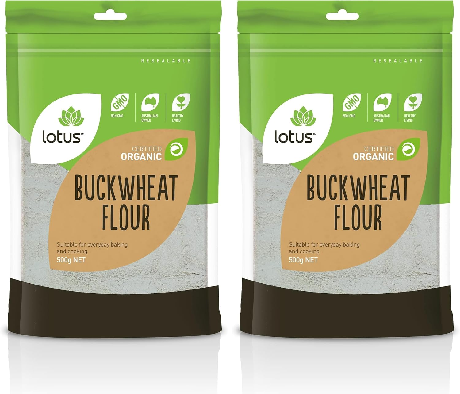 Lotus Organic Buckwheat Flour, 500 G image number 1