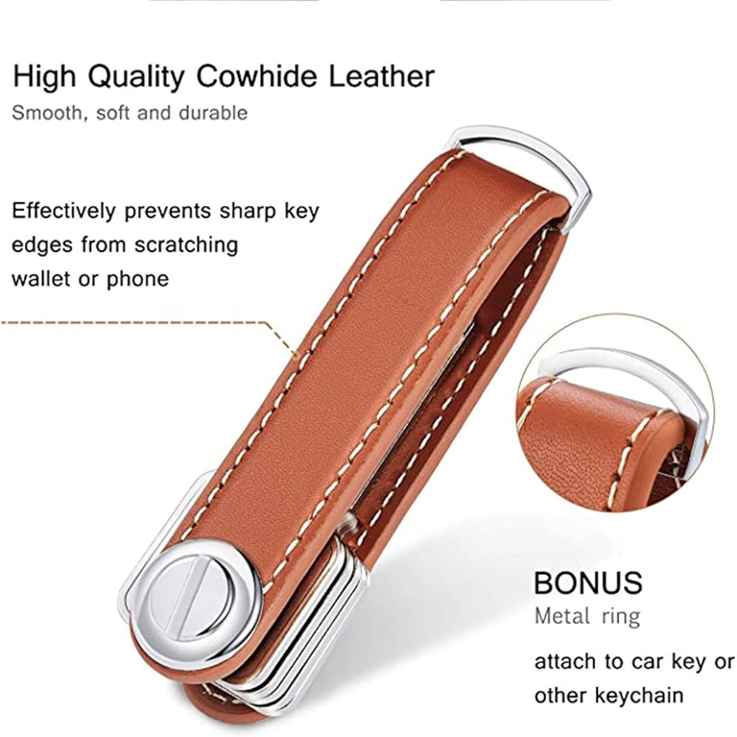 Generic Compact Key Holder, Stylish & Practical Pocket Key Organizer with Secure Locking Mechanism - Keep Keys Neat, Safe, and Easily Accessible - Ideal for Home, Office, and Outdoor Use. R (Black) image number 6