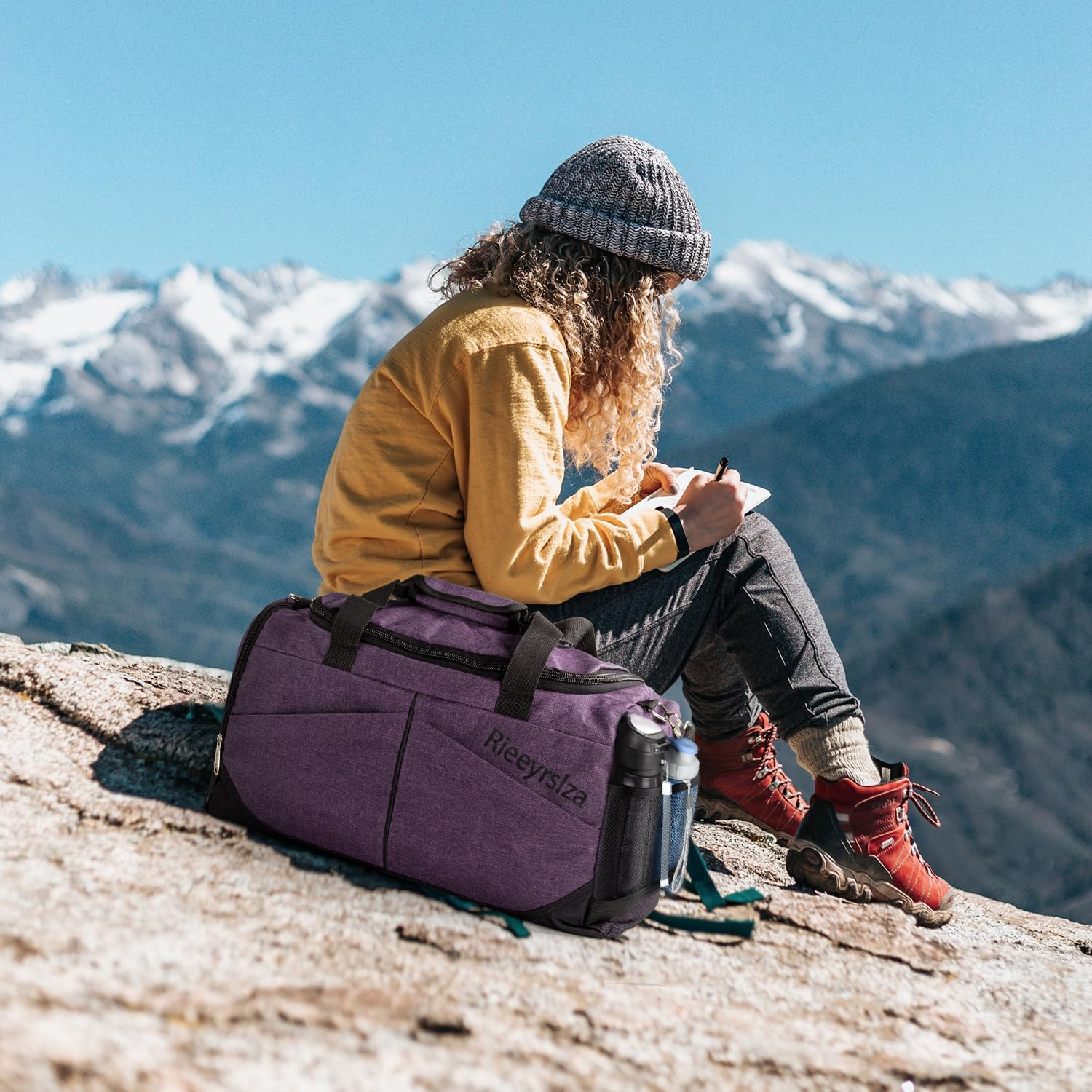 Sport Duffle Bag Sports Gym Bag with Shoes Compartment image number 4