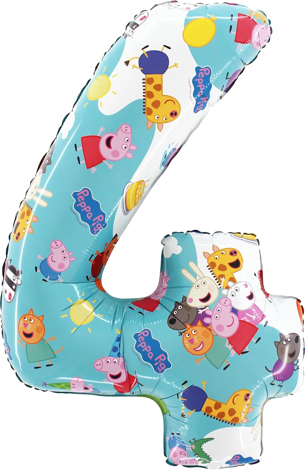 Toyland&reg; 26 Inch Peppa Pig, George & Friends Number Foil Balloon - Kids Party Balloons - Number 1-6 Available image number 1