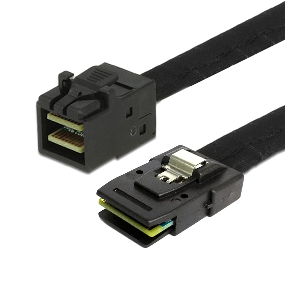 NFHK Internal Mini SAS SFF-8087 to Mini SAS High Density HD SFF-8643 Data Server Hard Disk Raid Cable 50Cm image number 3