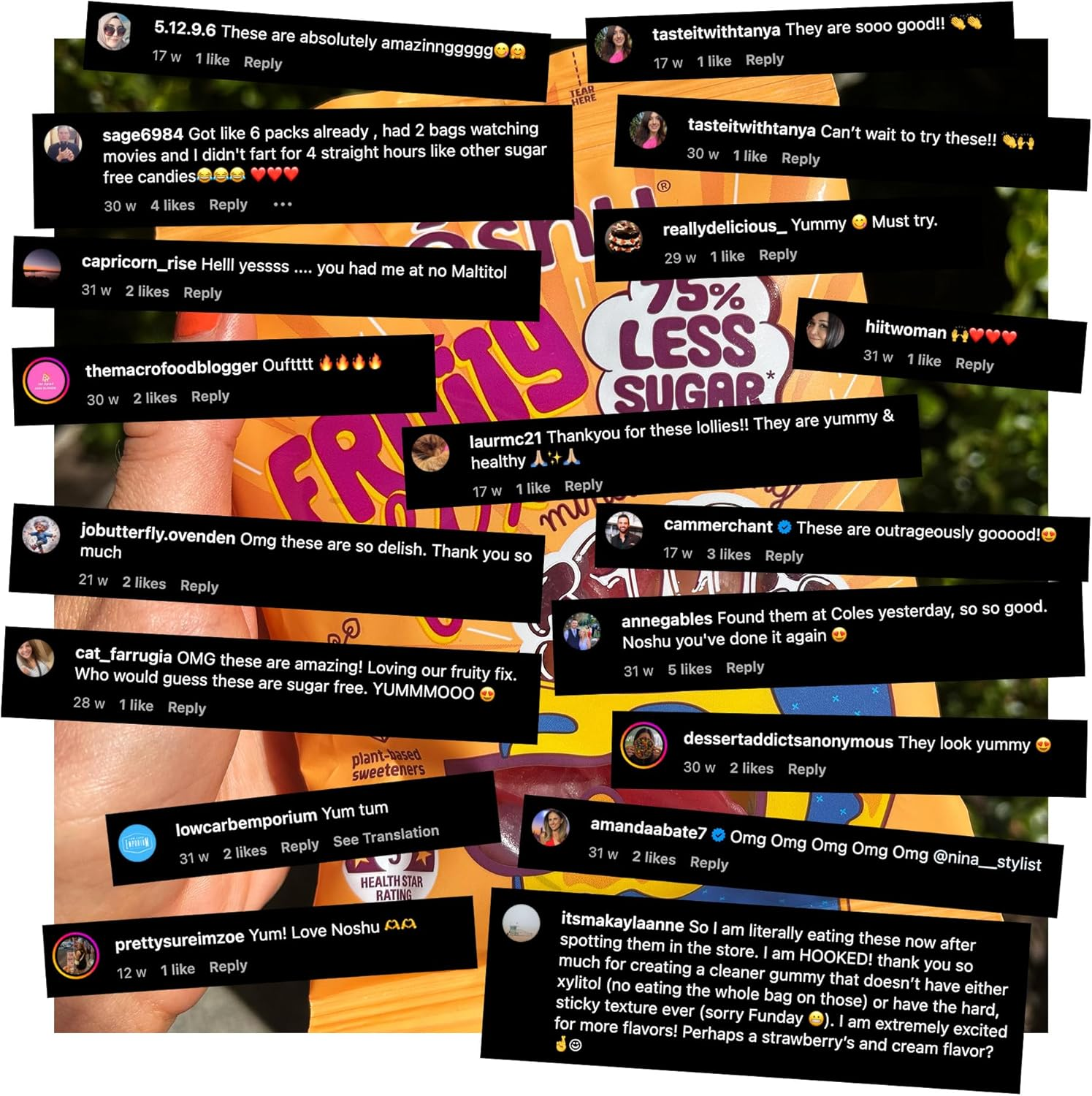 Noshu Less Sugar Jellies &ndash; Fruity Fix 150G image number 6