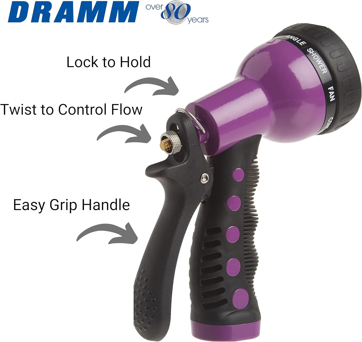 Dramm 12704 9-Pattern Revolver Spray Nozzle, Green - Berry image number 5