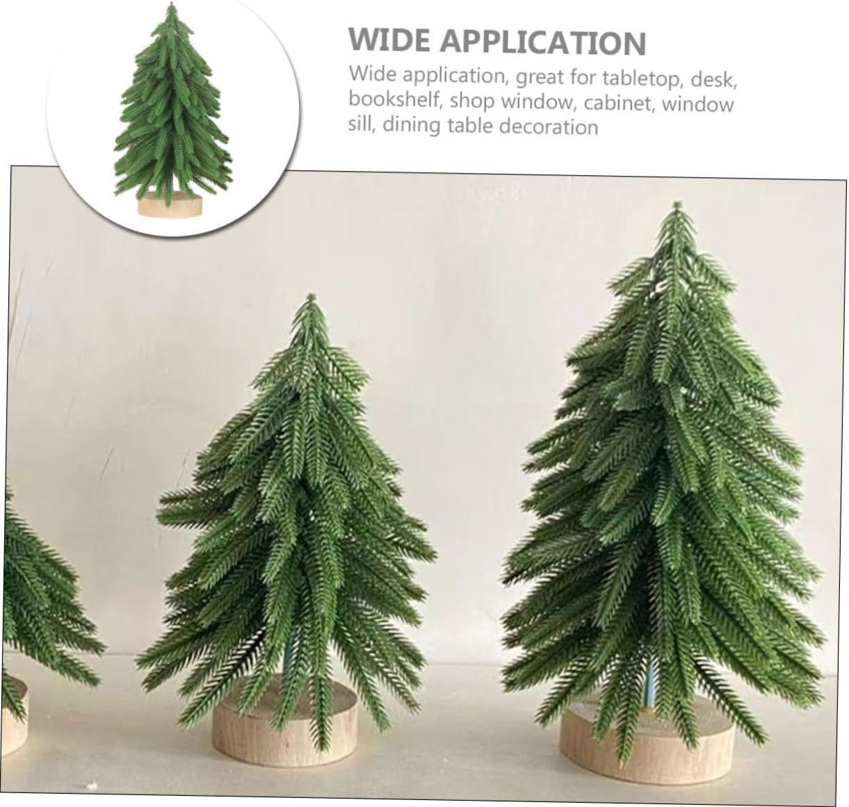 Mini Christmas Tree Decor Artificial Pine Tree for Home Shop and Festival Scene Decor Tabletop Ornament image number 2