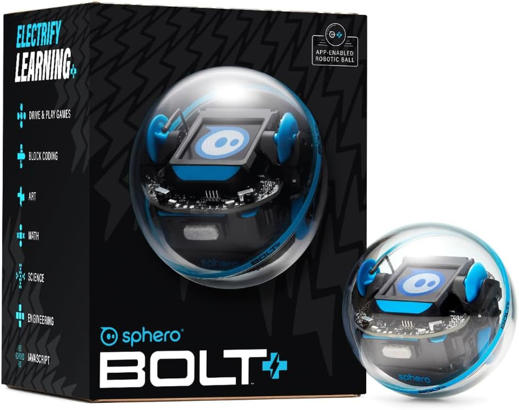 Sphero Bolt+: Coding Robot Ball - Beginner to Advanced Programming - Ages 8+ - 3 Ways to Code: Draw, Blocks, Javascript - Animated LCD Screen - Durable & Waterproof - STEM Toy for Kids & Teens image number 2