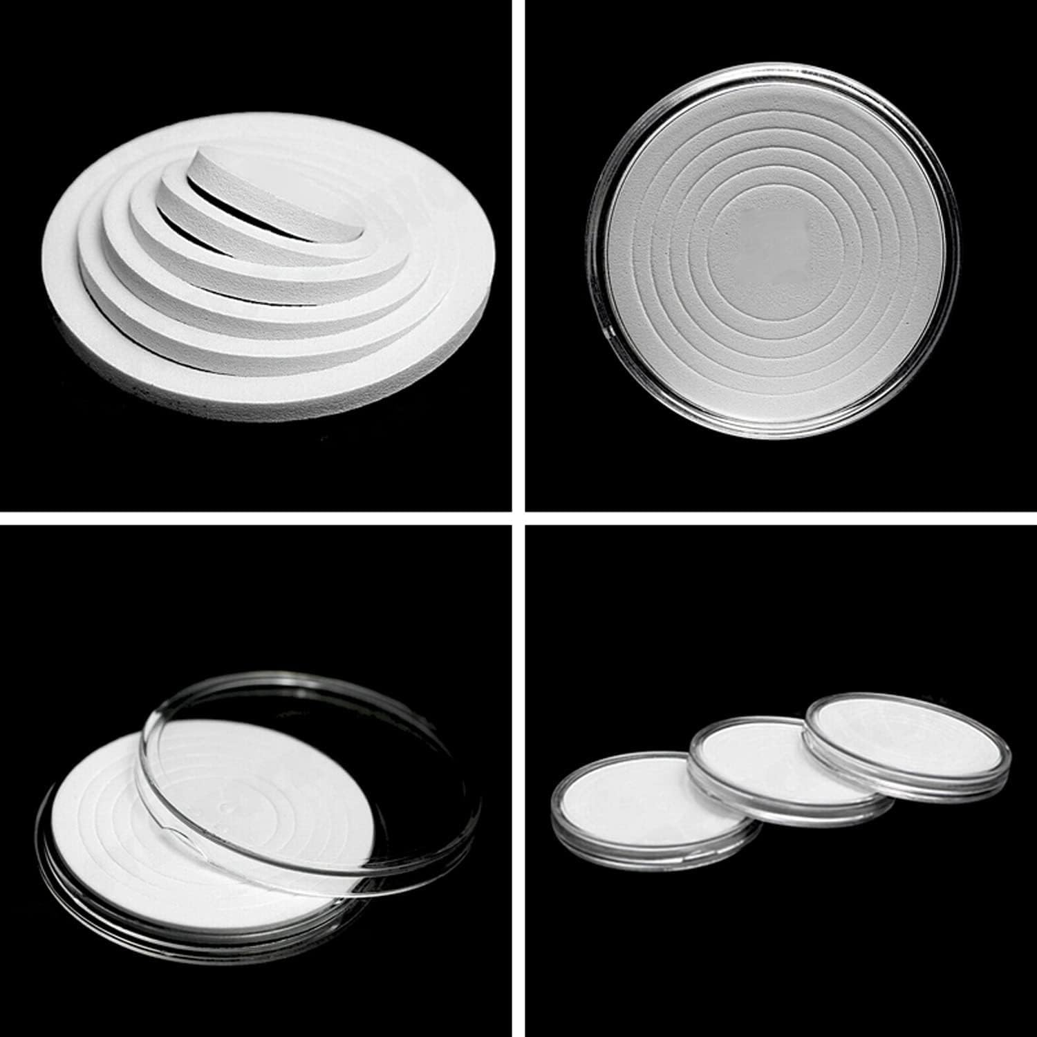 40 Pcs 46Mm Coin Capsules, with Foam Gasket and Plastic Storage Box, Coin Holder Case with Storage Organizer Box for Coins Collector, for Coin Collection, Coin Collection Supplies image number 5