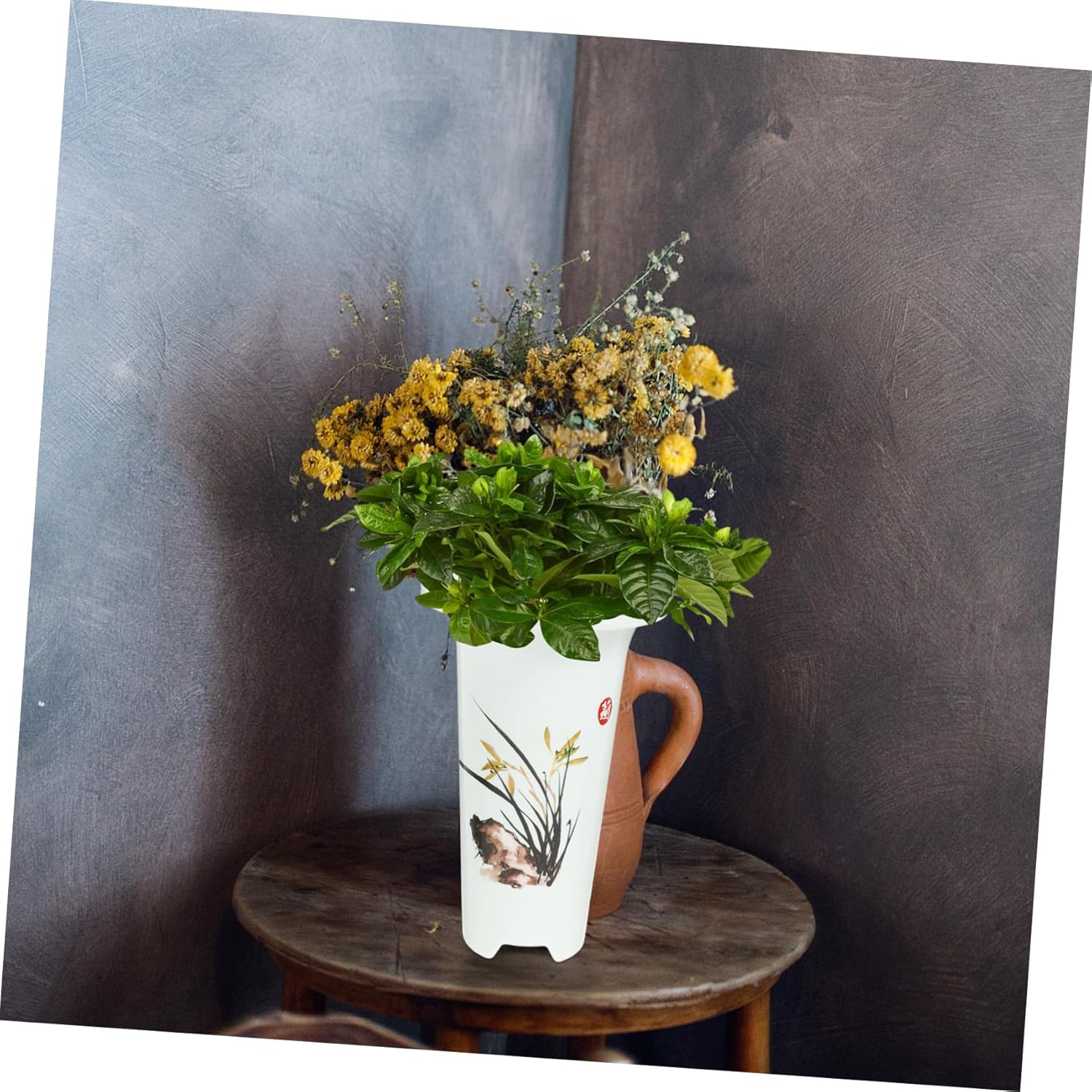 GANAZONO High Flowerpot Drainage Holes for Deep Planting Versatile Garden Nursery Pot for Indoor and Outdoor Use for Flowers and Greenery image number 6