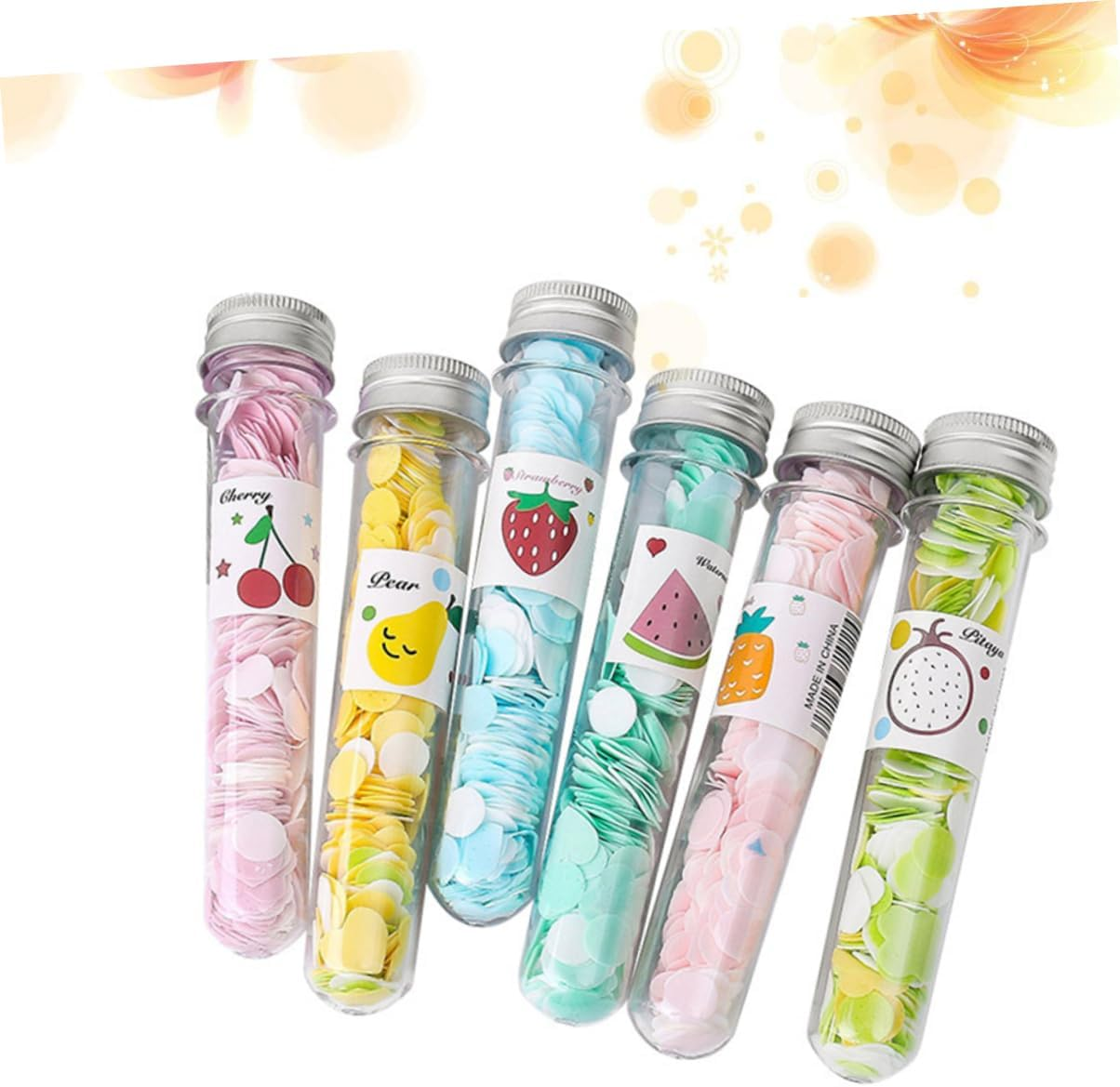 SUPVOX 6Pcs Portable Soap Sheets Reusable Soap Flakes for Hand Washing Travel-Friendly Cleaning Scraps Random Patterns for Camping Hiking and Home Use