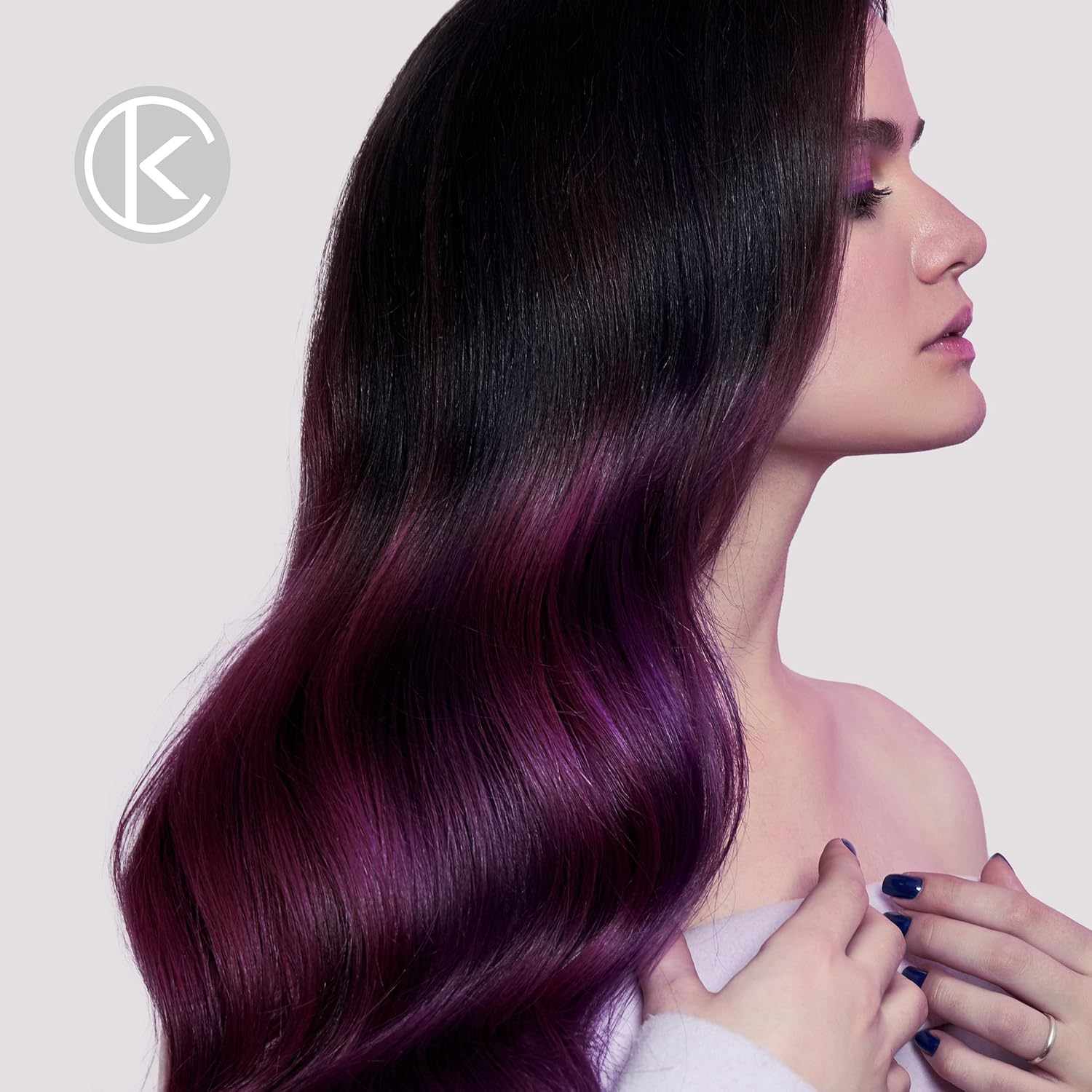 KERACOLOR Clenditioner for Brunettes PURPLE Dye, Semi Permanent Hair Color Depositing Conditioner, Cruelty-Free, 12 Fl Oz (Pack of 1)