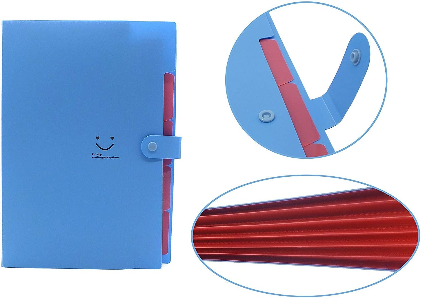 Vincilee Portable Extended Folder File Bag File Folders Multi-Function Folders Folder Holder Office and Student Supplies, A4 Paper Expanding File Folder image number 4