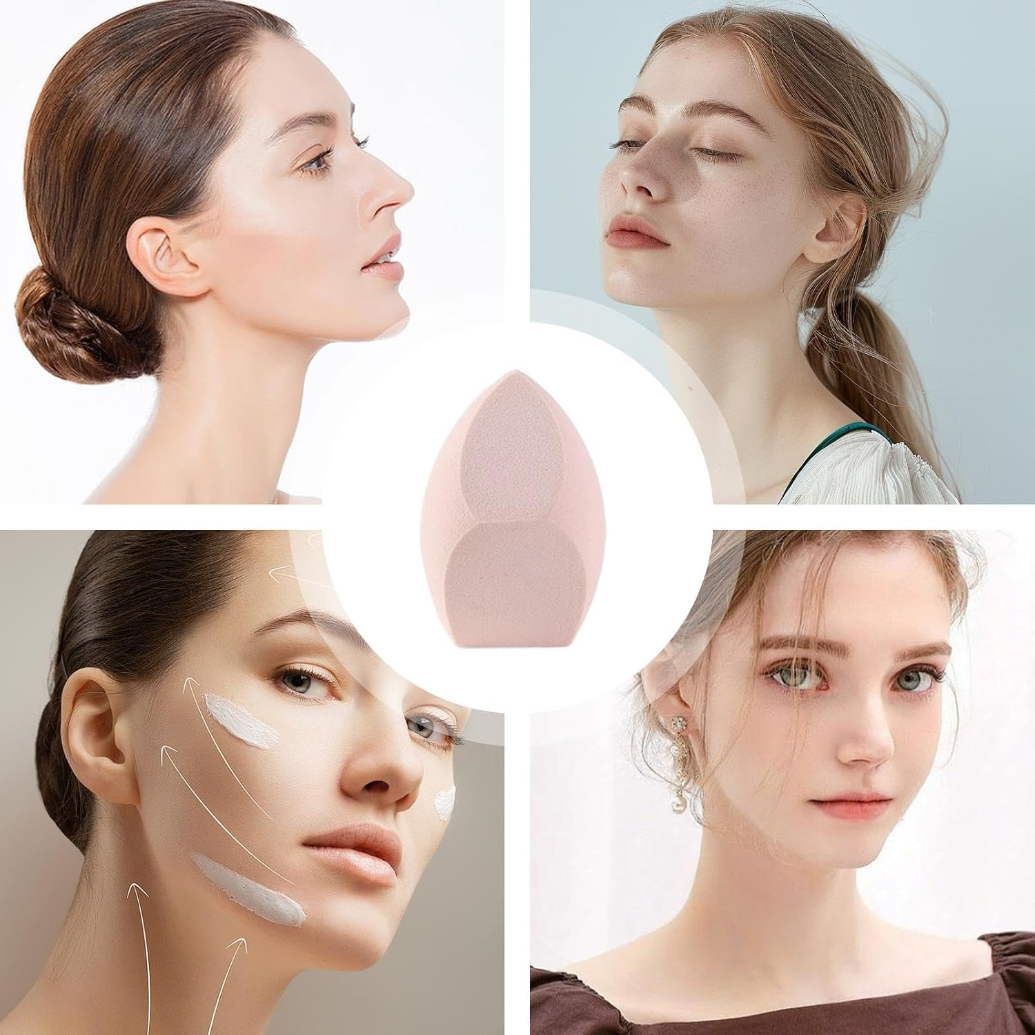 Foundation Sponge, Makeup Sponge for Foundation - Blender Sponge for Dry and Wet Use, Foundation Blending Sponge, Makeup Blender, Makeup Sponges, Cosmetic Sponge, Makeup Tool