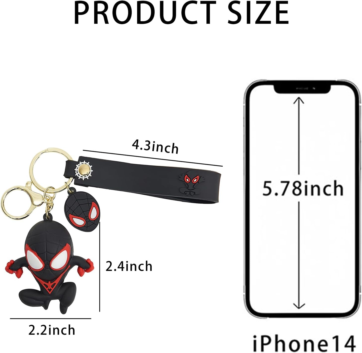 Cartoon Keychain for Girls and Boys, Cute Keychains Accessories Keyring Key Wristlet Car Charms Backpack Key Chain image number 5