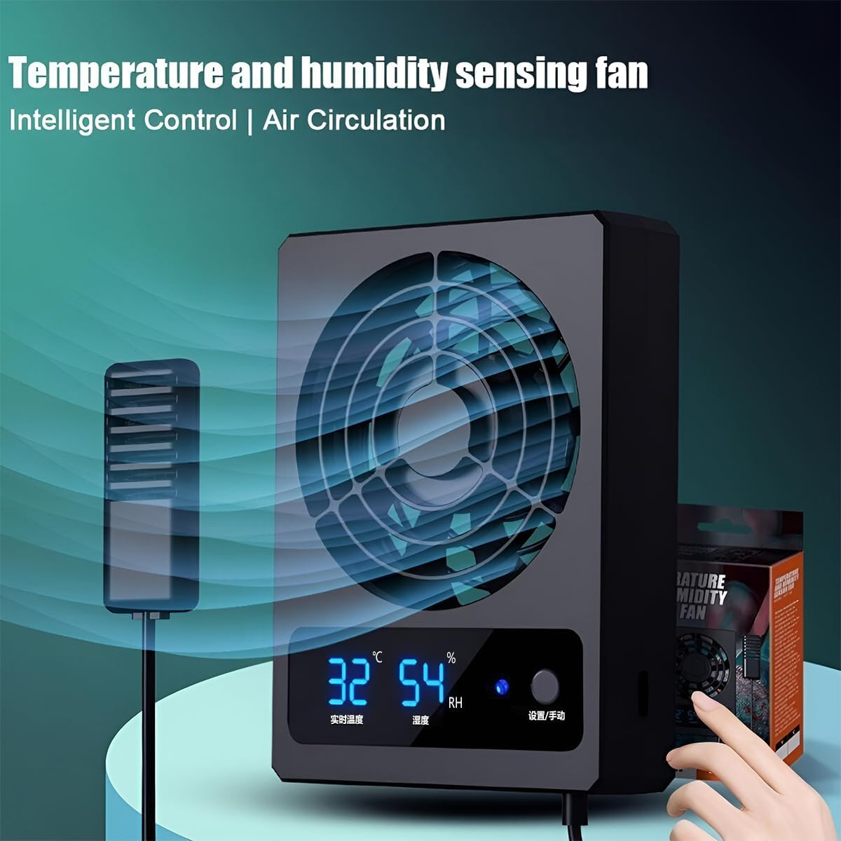 AIMALL Advanced Reptile Enclosure Ventilation Fan &ndash; Automatic Temperature Control, Easy Installation, Suitable for All Reptile Habitats, Measures 4.41 X 3.35 X 0.98 Inches image number 5