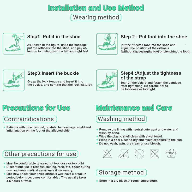Ankle Foot Orthosis Brace for Foot Drop,Afo Ankle Brace Foot up Stabilizer for Hemiplegia, Ankle Support Shoes Walking for Stroke Rehab Training at Home (L, LEFT) image number 1