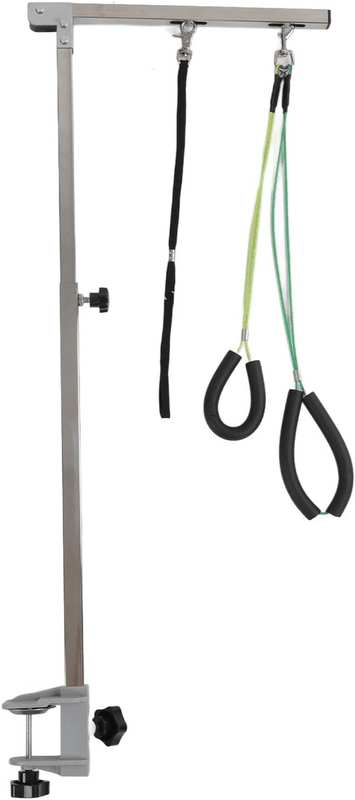 Dog Grooming Arm with Clamp, 35Inch Height Adjustable Dog Grooming Table Arm, Heavy Duty Stainless Steel Frame, Foldable Pet Grooming Supplies for Small Medium Dogs image number 5