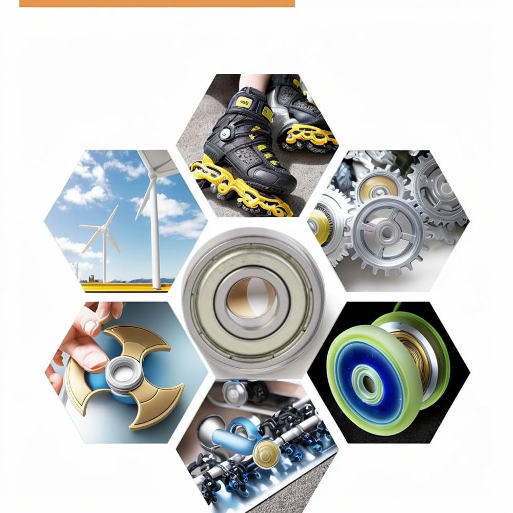 12 Pack 608ZZ Ball Bearings Premium High Speed Shielded Bearings for Skateboards, Longboards, Scooters and Inline Skates - 8Mm X 22Mm X 7Mm, Smooth and Durable Ideal for Wheels, Rollerblades