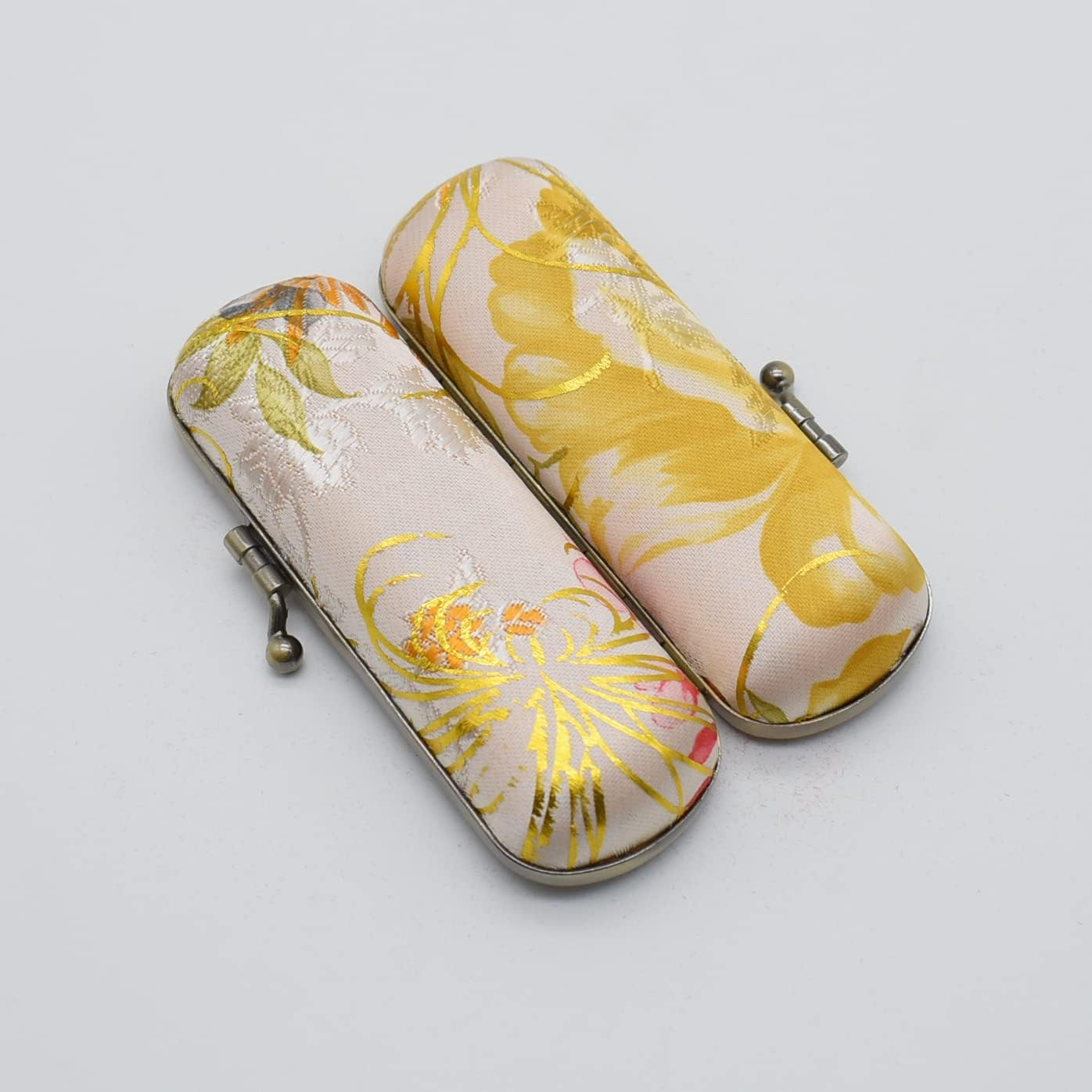 Ladies Floral Lipstick Case Holder with Mirror,Makeup Cases for Women, White, Women