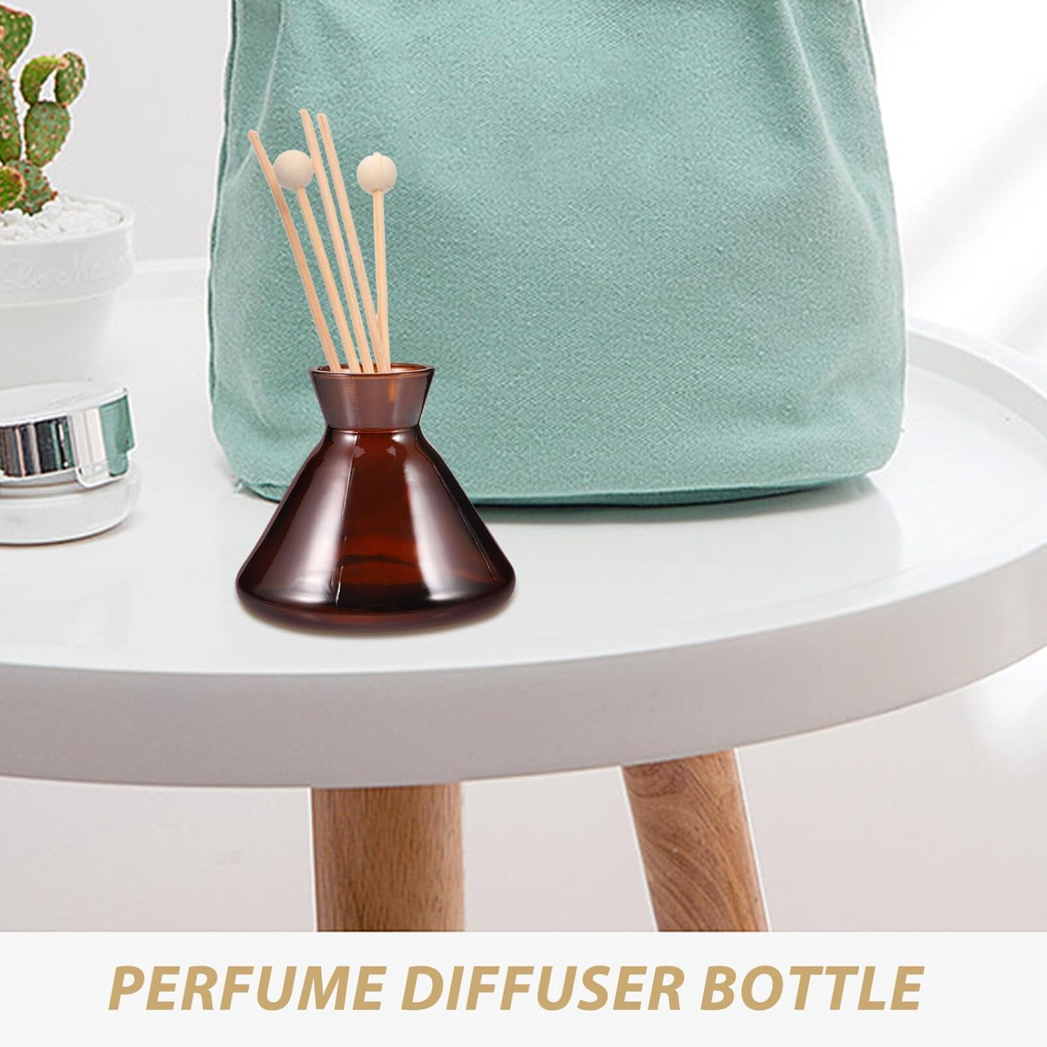 STOBAZA Reed Diffuser Bottle 220Ml Empty Glass Diffuser Bottle Refillable Reed Diffuser Jar Replacement Aromatherapy Jar Container for Spa Home image number 5