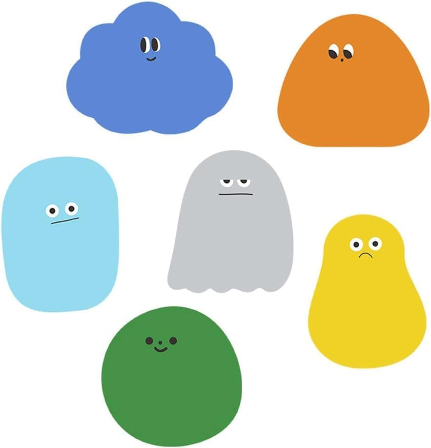 6 Packs180Pcs Cute Sticky Notes Cartoon Self Adhesive Memo Pads Memo Page Markers Self-Stick Markers Flags Writable Index Tabs Message Reminders image number 4