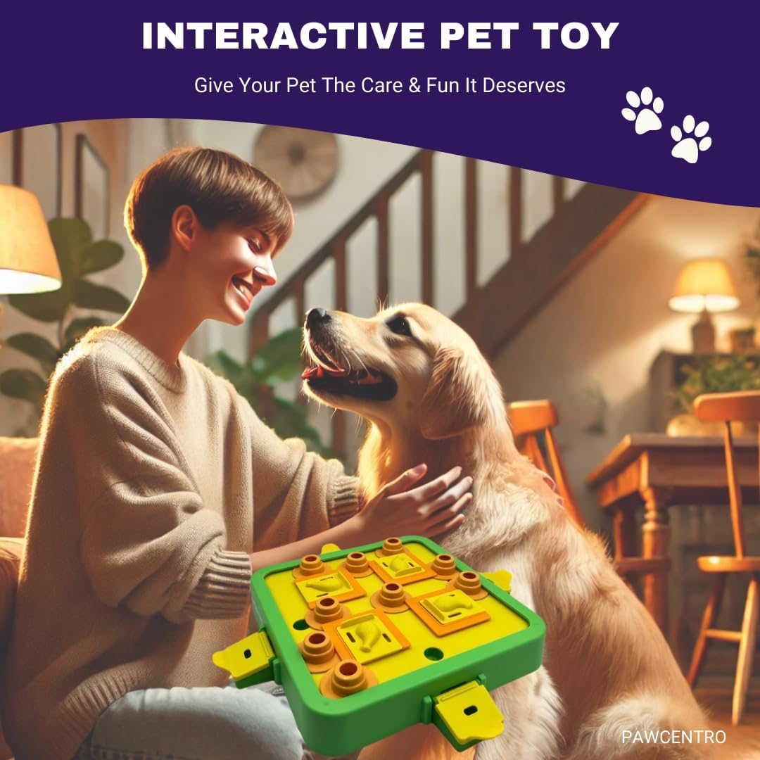 Dog Toy Puzzle - Interactive Dog Enrichment Toy with 3 Levels, Treat Dispenser and Slow Feeder Puzzle Mat Perfect for Mental Stimulation, Boredom and IQ Training image number 1