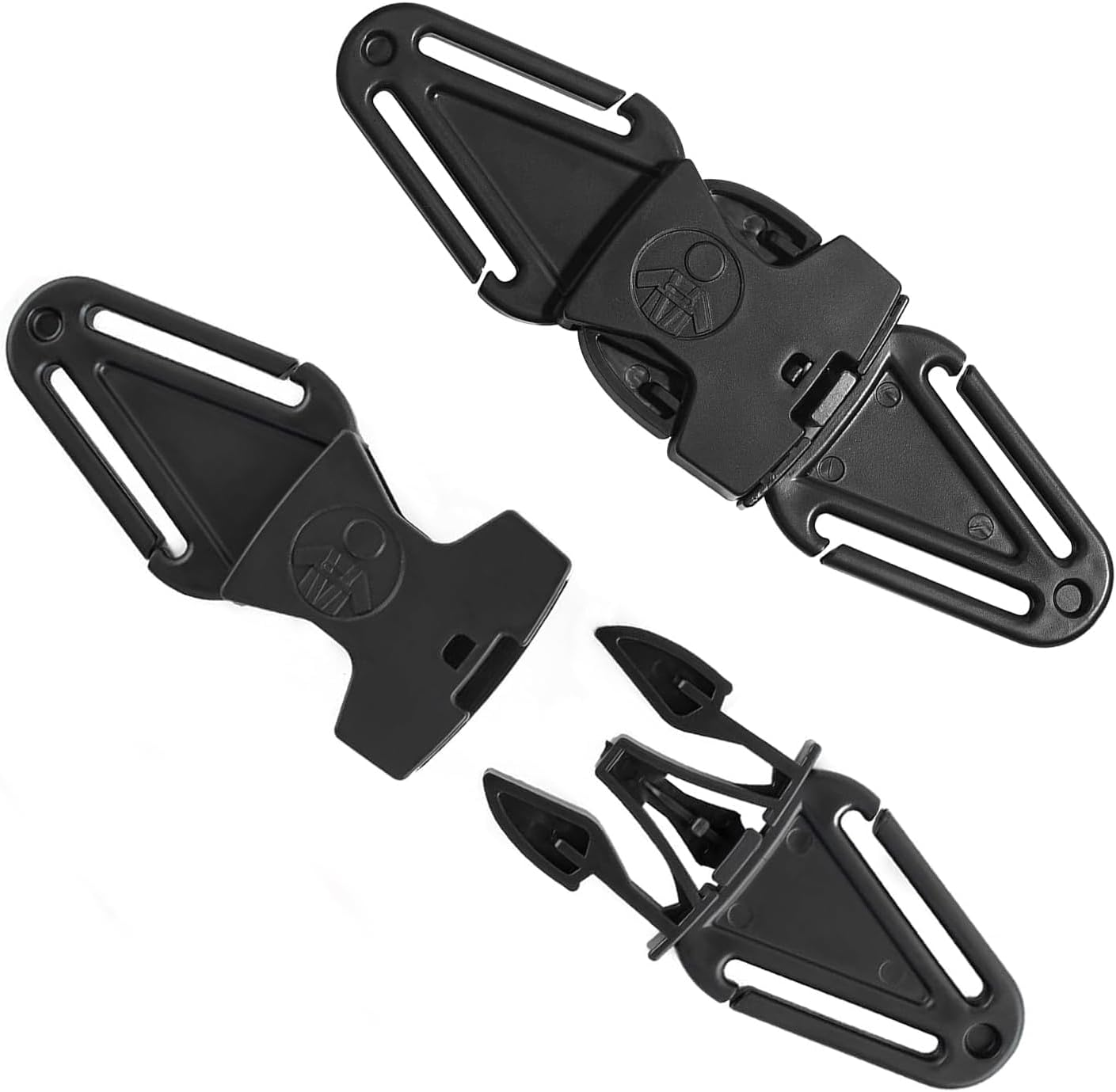 2PCS anti Escape Car Seat Straps Safety Clip Baby Harness Chest Clips, Car Seat Safety Clip Prevent Children Taking Their Arms Out of the Straps, Easy to Install & Universal Fit image number 2