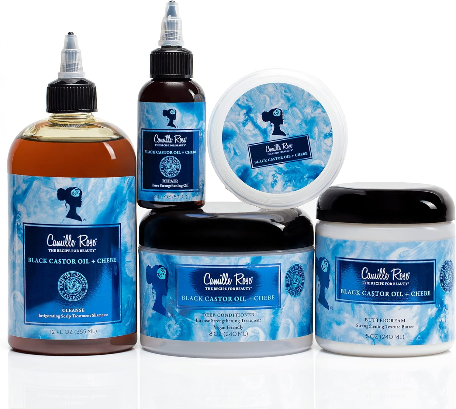 Camille Rose Black Castor Oil & Chebe Repair, Pure Hair Strengthening Oil for Shine, Growth & Strength, for All Hair Types, 2 Fl Oz image number 6