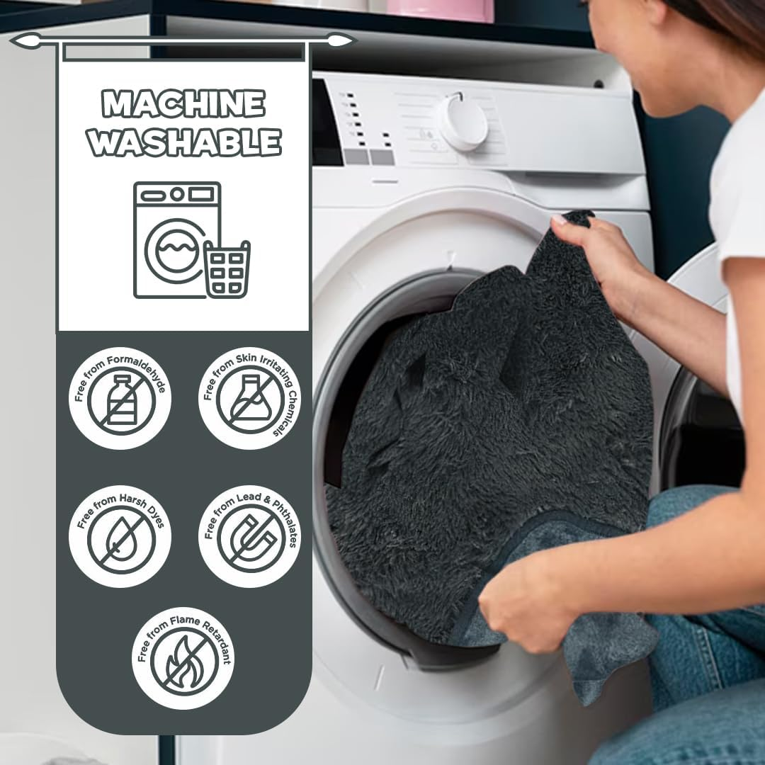 Anti-Anxiety Waterproof Pet Throw Blanket - Water Resistant, Splash-Proof Dog Blanket, Cozy Cat Blanket, Ideal Blanket for Small Dogs, Soft, Durable, Modern Style for Pets Grey, 76Cm X 102Cm image number 4