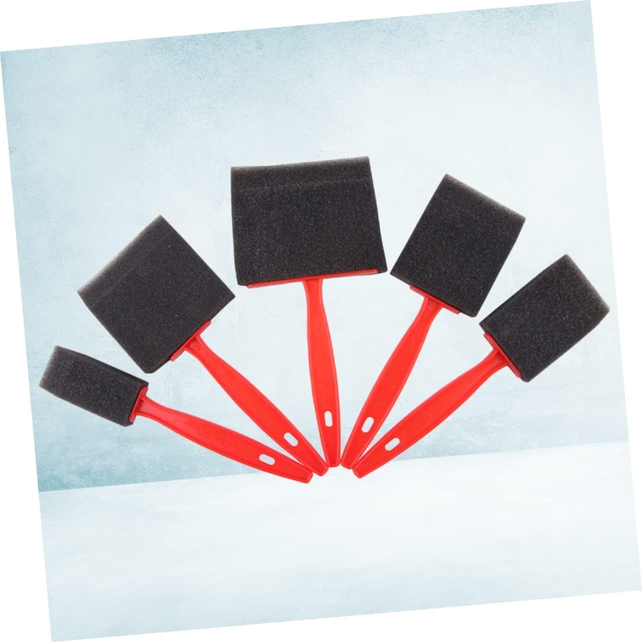 COHEALI Kids Paint Sponge Brush with Handle 6.50In Lightweight Foam Sponge Paintbrush for DIY Art and Crafts Suitable for Acrylic and Water-Based Paints image number 2