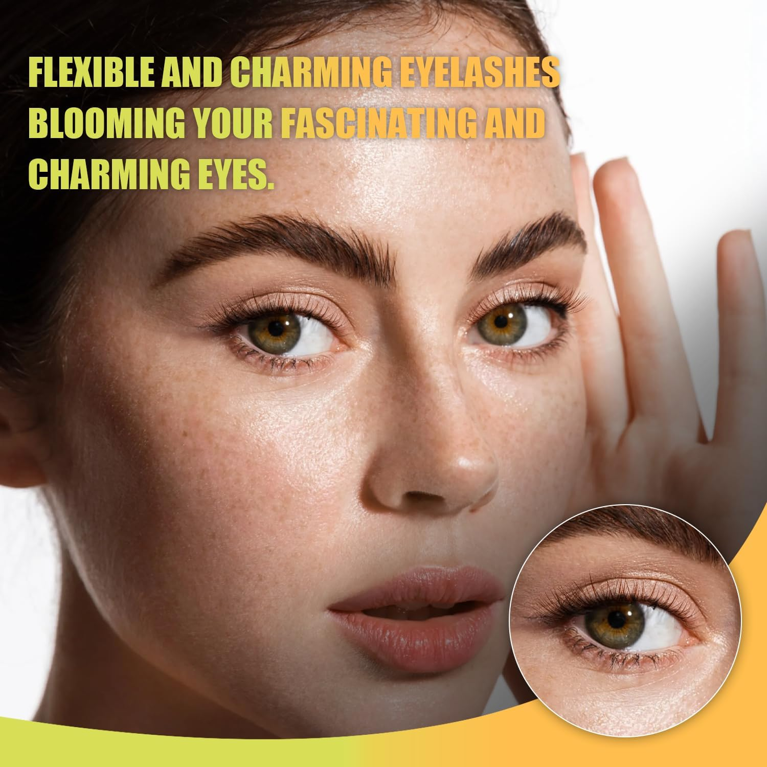 Upgraded,Brown Lash Clusters Hybrid 8-12Mm C Curl (8 10 12),Brown Eyelash Clusters Natural, Ultra-Soft Individual Lashes.No Plastic Feel,Thin Band,New Comfort - Radiant Style - 12Mm D-Radiant Single-Size Packaging image number 7