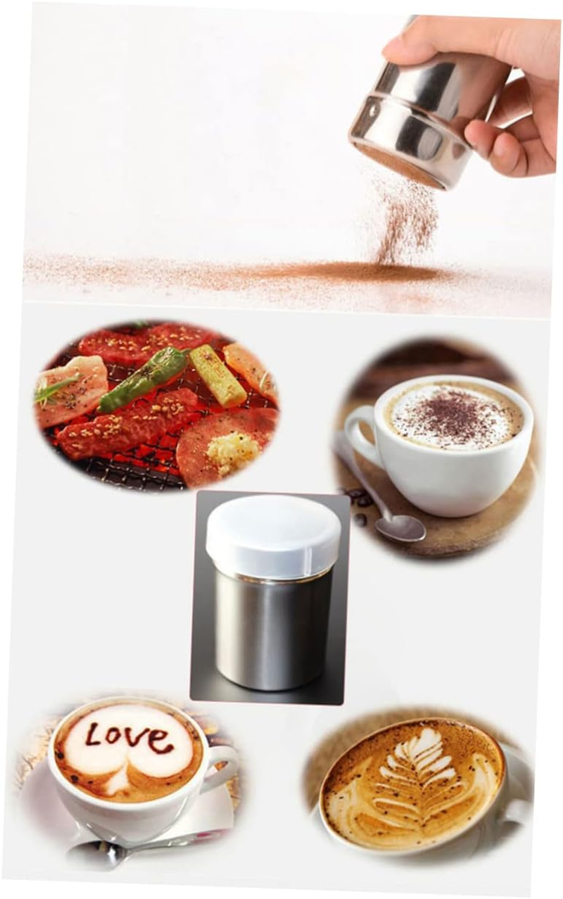 Seasoning Shaker Pepper Powder Dispenser 2.76X1.97X1.97 Inch Kitchen Cooking Sprinkler for Sugar Cocoa Flour with Moisture Blocking Cover image number 3