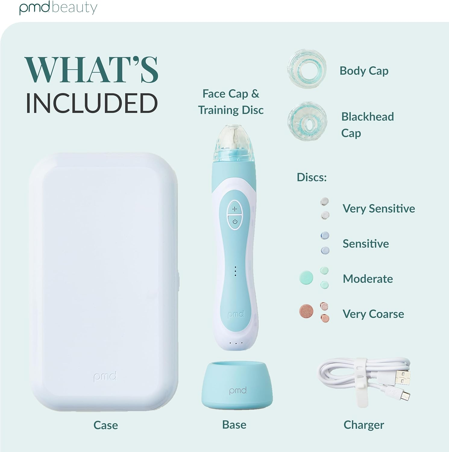 PMD Personal Microderm Elite Pro - At-Home Microdermabrasion Machine with Kit for Face & Body - Exfoliating Crystals and Vacuum Suction for Fresh and Radiant Skin - High, Moderate, & Low Speed and Suction Options - Cherry Blossom Pink image number 2