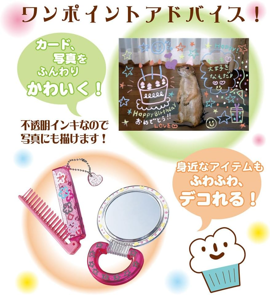 Sakura Crepas Water Based Ballpoint Pen, Ballpoint Sign, Souffle, PGB#950 (10), White, 10 Count - Souffle Blue image number 6