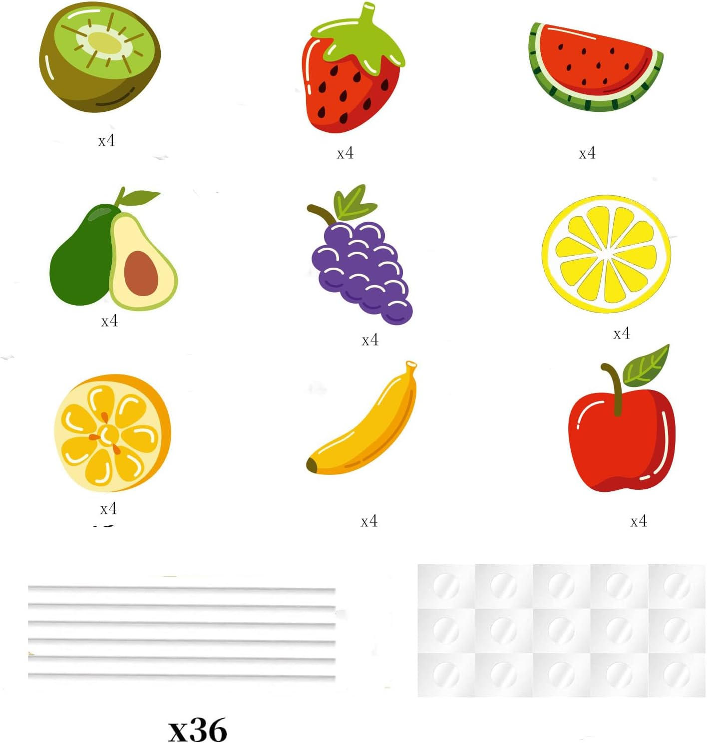 36Pcs Fruit Happy Birthday Cupcake Toppers Tropical Summers Cupcake Dessert Muffin Food Cake Picks Hawaii Fruit Baby Shower Wedding Party Themed Birthday Party Supplies image number 1