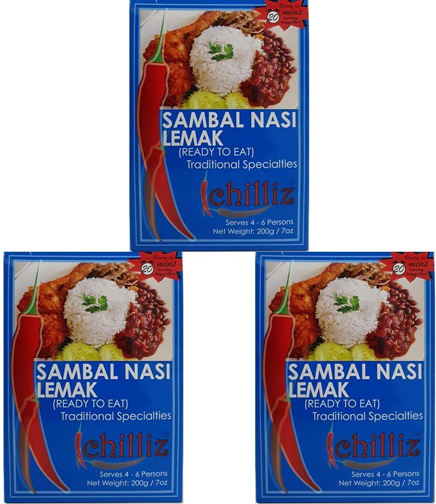 Chilliz Sambal Nasi Lemak Paste 200 G, 200 G, Sambal Nasi Lemak image number 2