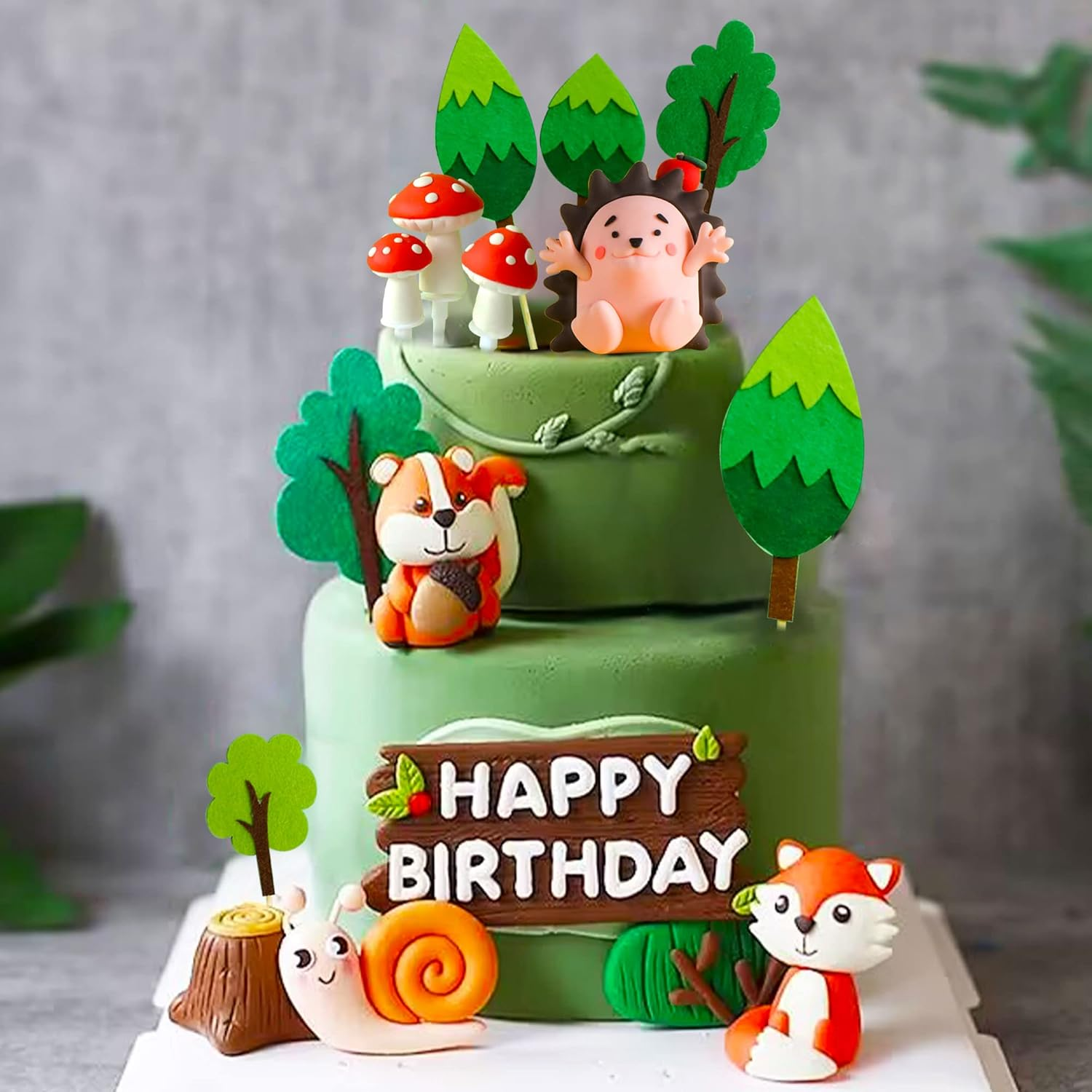 New Fox Hedgehog Cake Decoration (Yellow) image number 2