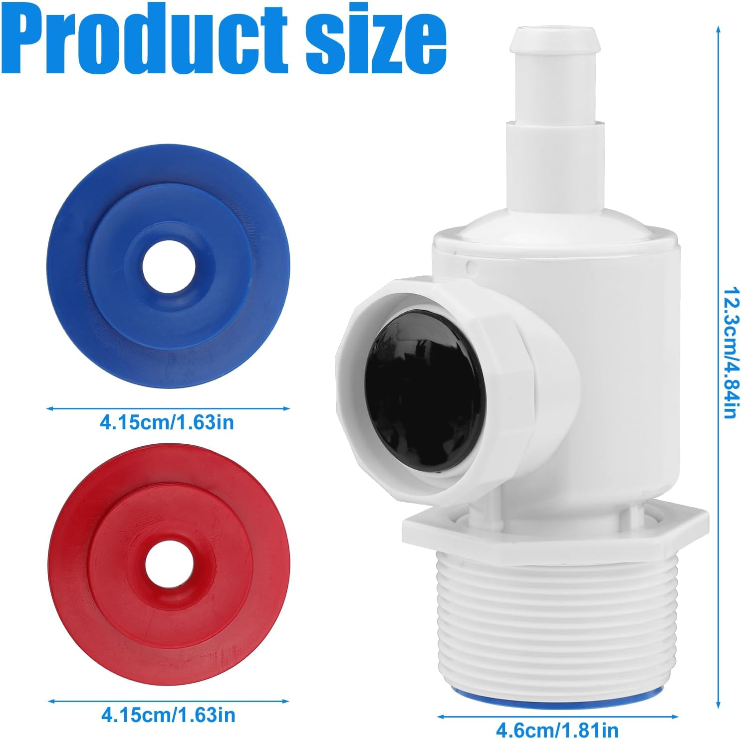 Gosknor 9-100-9002 Pressure Release Valve Replacement for Polaris, Wall Fitting Connector Quick Disconnect Device Pressure Release Valve Compatible with Polaris 180 280 380 Pool Cleaner Parts image number 6