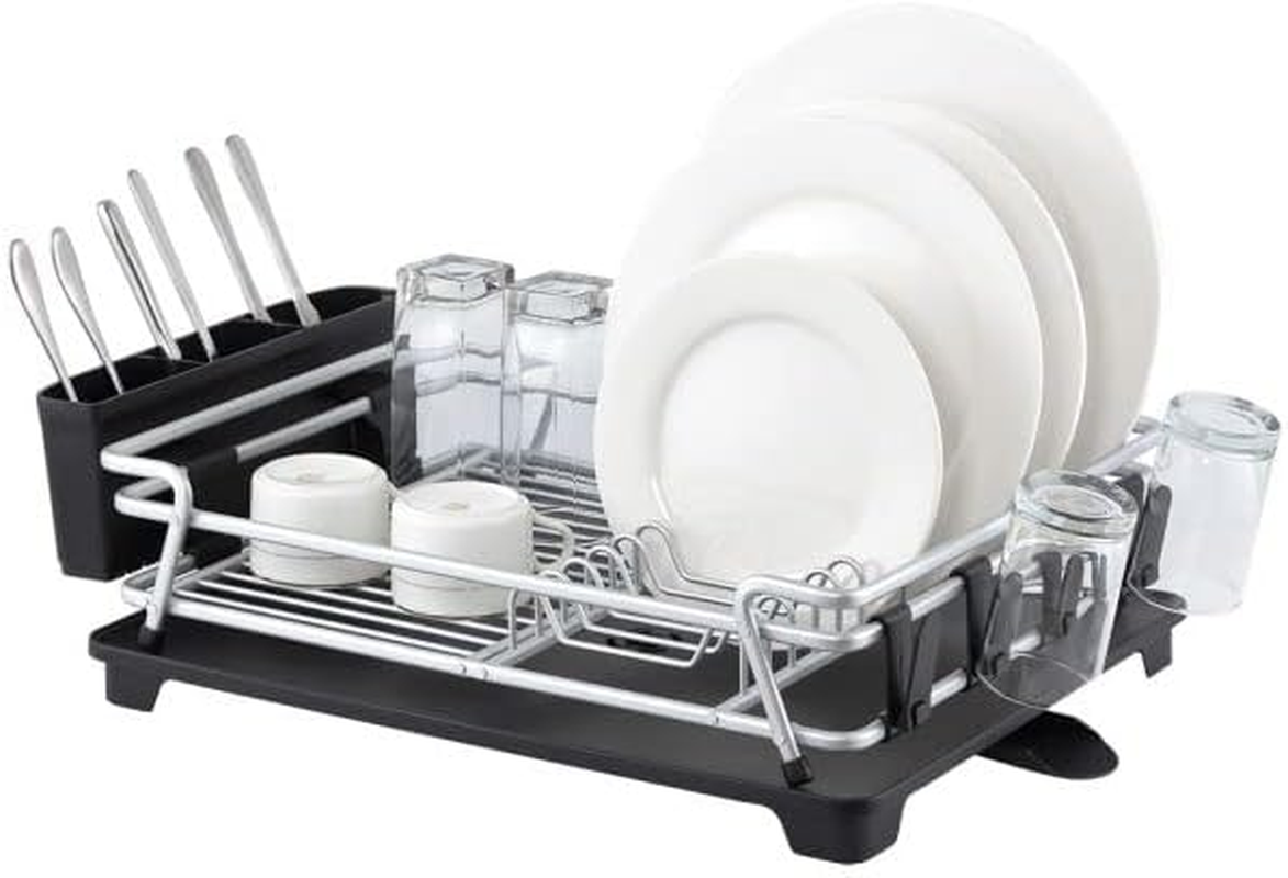 D.Line "Pinnacle" Aluminium Dish Rack Drying Drainer Board Tray Organiser image number 2