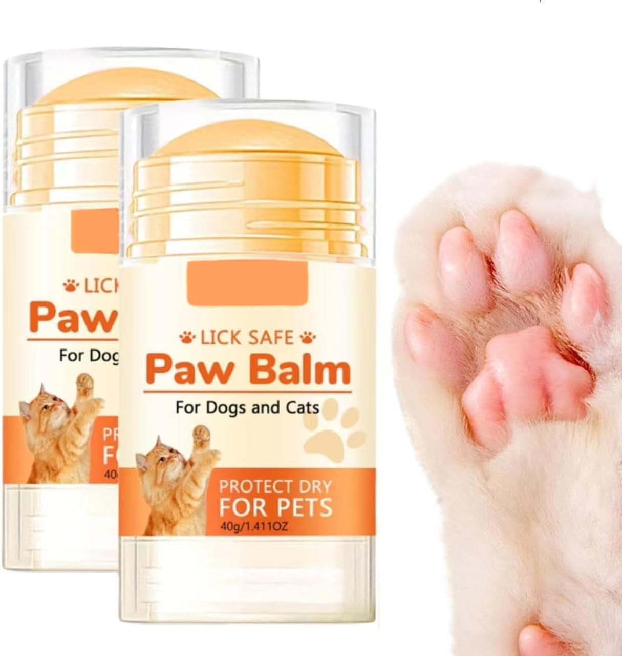 2 Bottles Paw Ointment- 40G,Natural Leak-Proof Paw Butter for Dogs,Moisturiser Dogs Moisturiser,Snow and Dry Weather Protection Cat Paw Butter,Dog Paw Balm,Dog Paw Balm for Travel image number 6