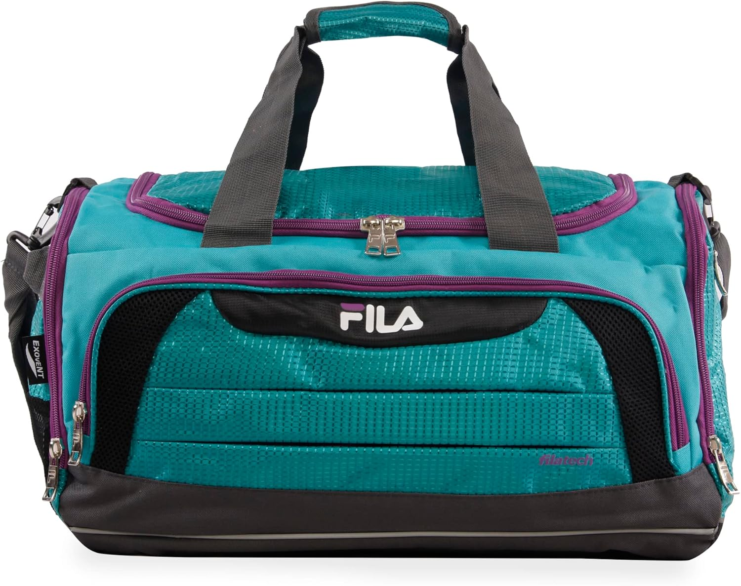 Fila Unisex'S Cypress Small Sport Duffel Bag, Turquoise Purple, One Size, Cypress Small Sport Duffel Bag image number 2