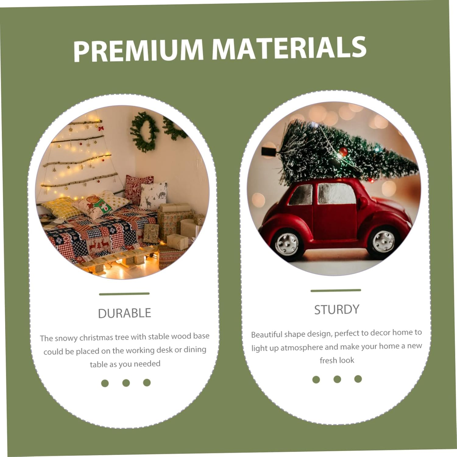 Christmas Tree Decoration Lifelike Small Snowy Xmas Tree for Holiday Party Tabletop Decor