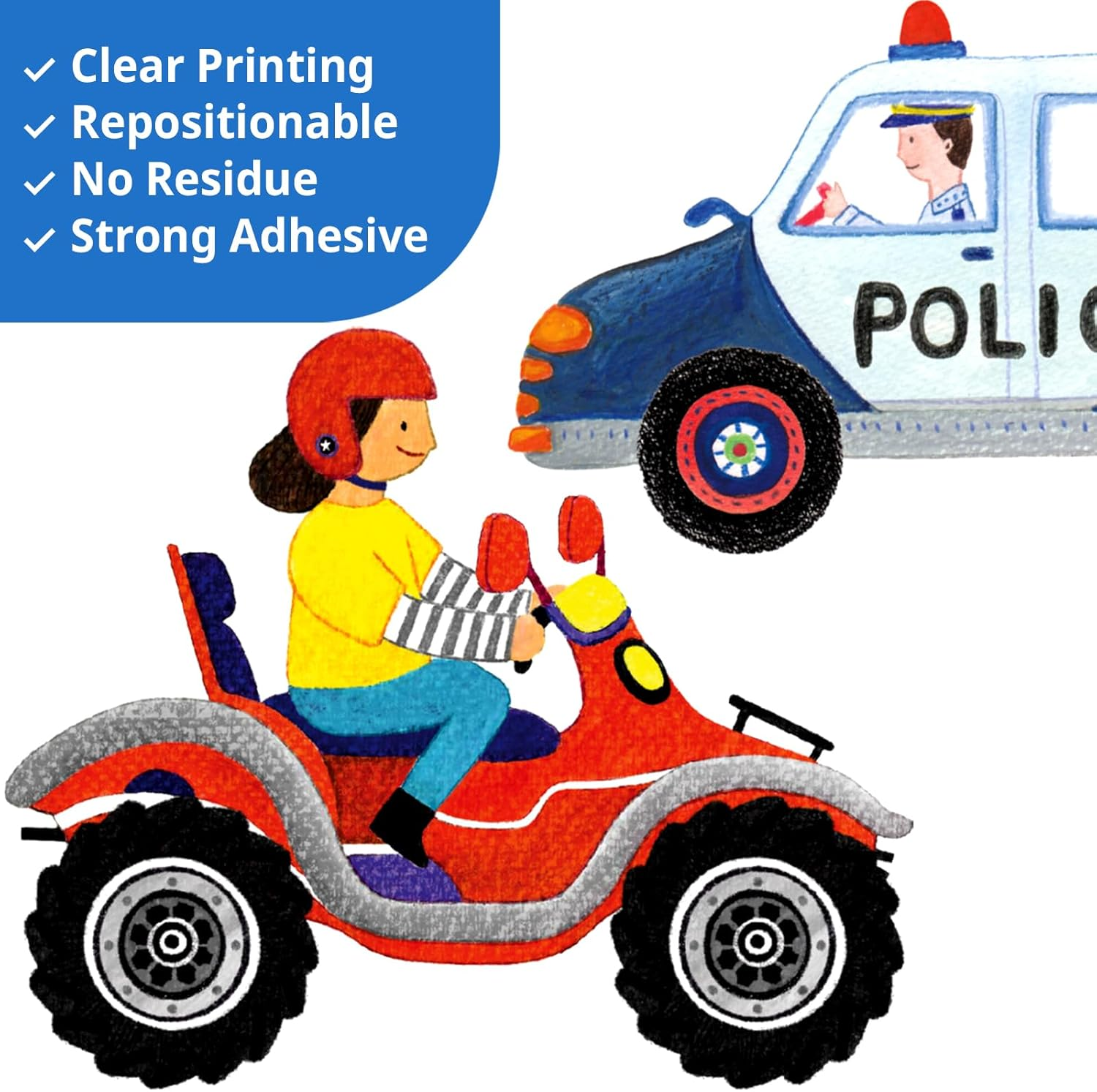 DECOWALL DS8-2005N Transport Alphabet Wall Stickers Wall Decals Peel and Stick Removable Wall Stickers for Kids Nursery Bedroom Living Room image number 1