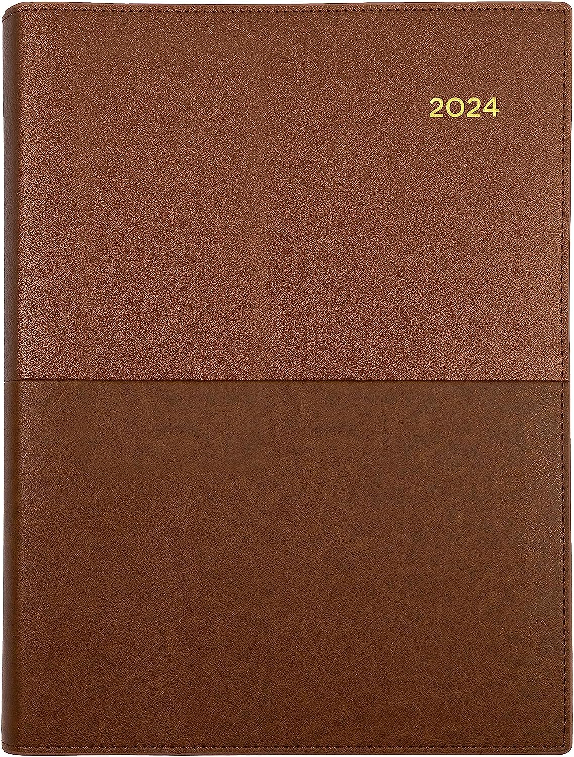 Collins Vanessa 2024 Diary - Day to Page, Size A5, Black