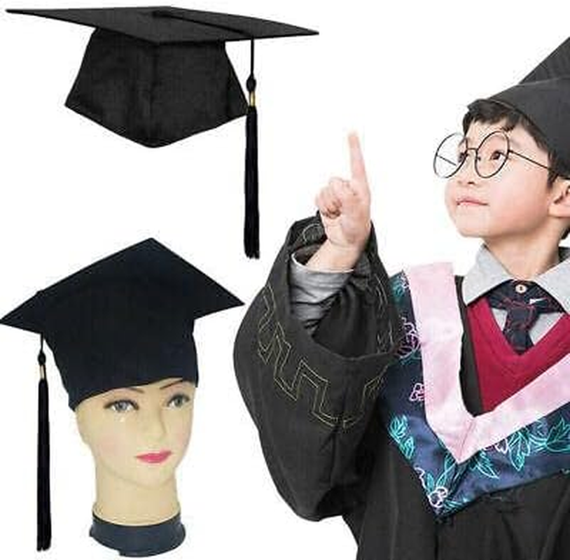 AIMALL Black Mortarboard Graduation Hat, Unisex Academic Cap for Bachelor, Master, Doctor, or Chancellor Ceremonies with Tassel image number 6