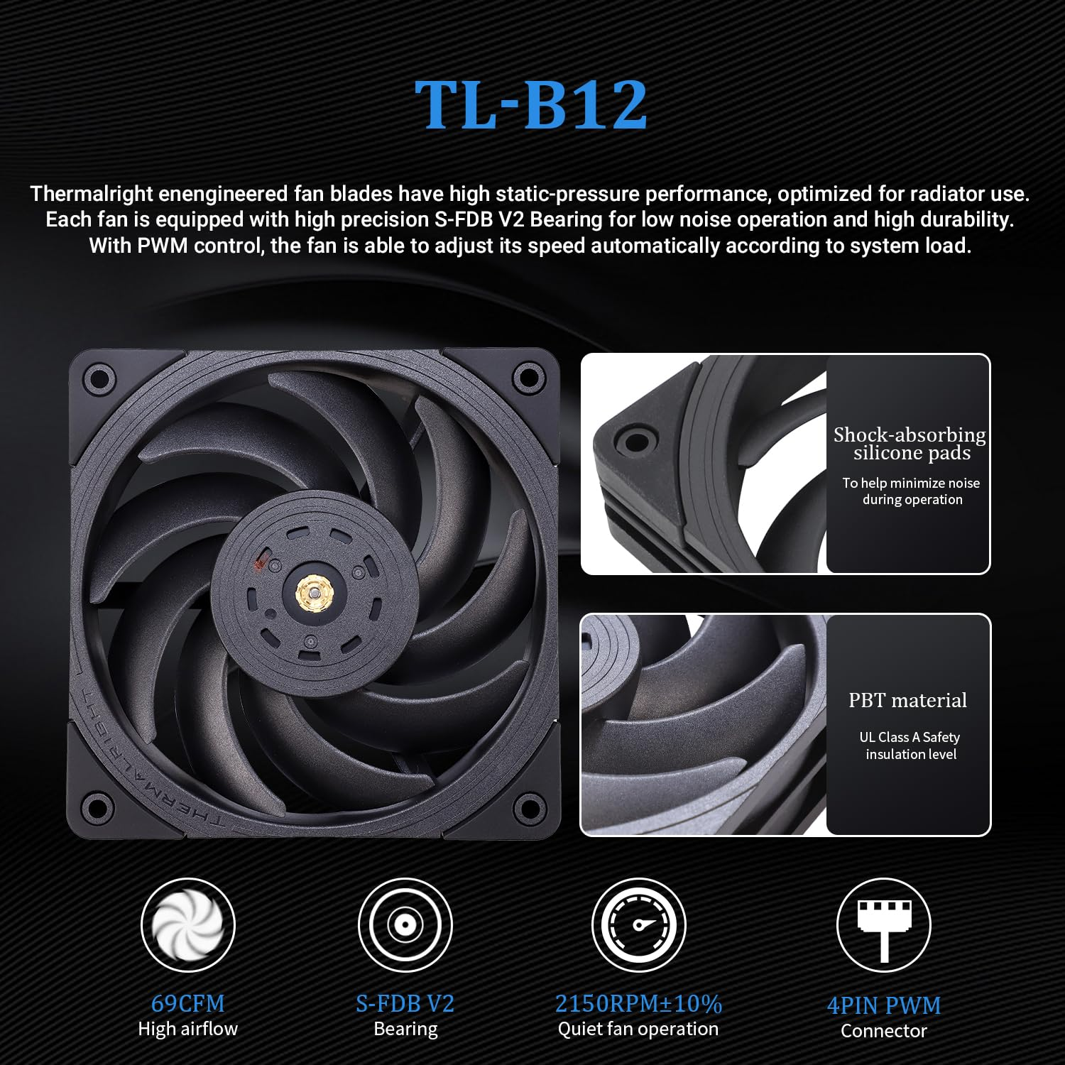 Thermalright Frozen Edge 240 Black Liquid CPU Water Cooler with 120Mm PWM Fan,240 Black Cold Row Specification,Integrated Water-Cooler Heatsink for Amd/Am4/Am5,Intel LGA1700/1851/1150/1151/1200/2011 image number 2