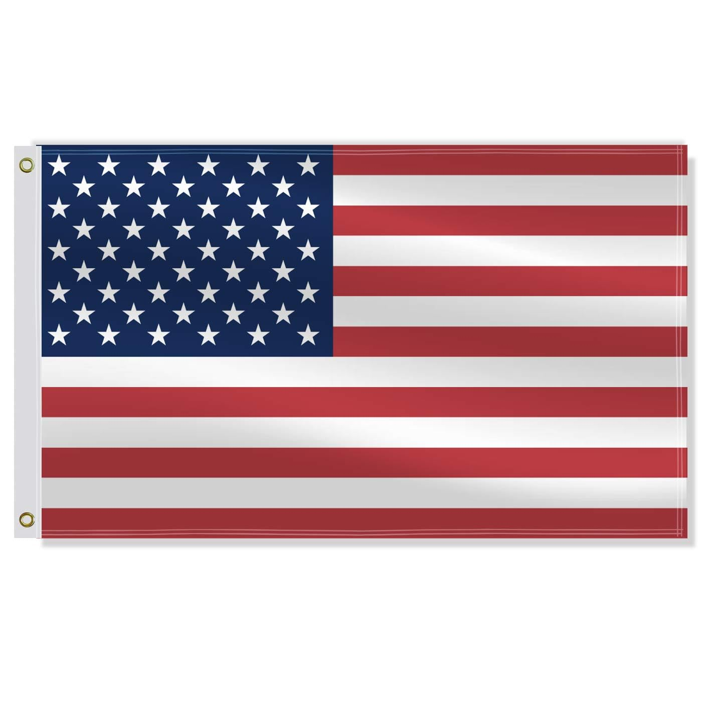 3&times;5 FT United States Flag,Large Americans National Decor,Usa US Double Side Digital Printed 75D Polyester Banner with Canvas Header Brass Grommet image number 3