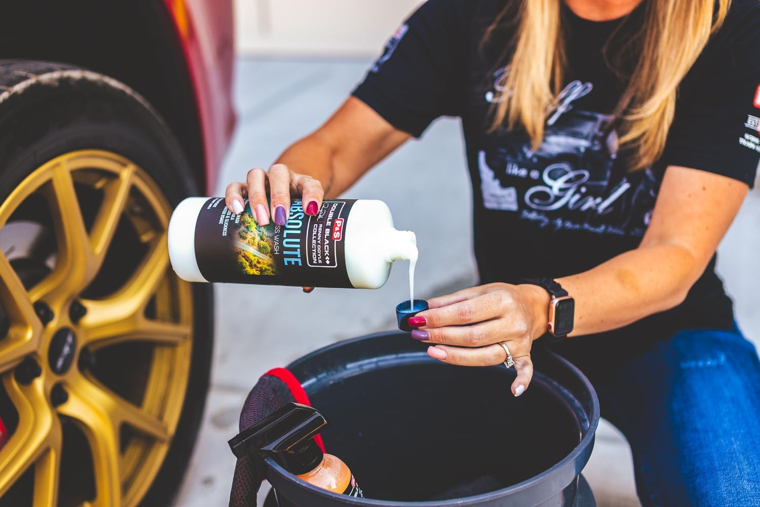 P & S Professional Detail Products - Absolute Rinseless Wash - Premium Soap Alternative; Emulsify Dirt; Softens Water; Safe on Paint, Coatings, Wraps, PPF (1 Gallon) image number 5