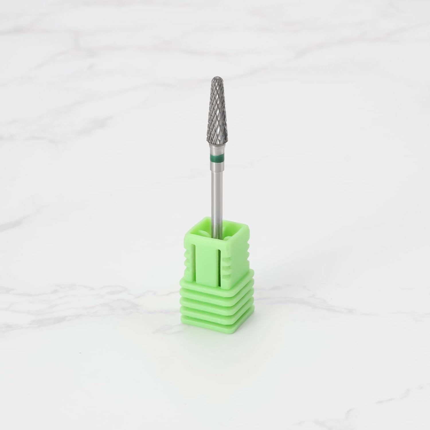 Milling Cutter Bit Hard Metal Milling Cutter 2.35Mm Manicure Drill Bit Beauty Nail Drill Electric Manicure for Remove Gel Cuticles and Panel (Green C Coarse Teeth) image number 4